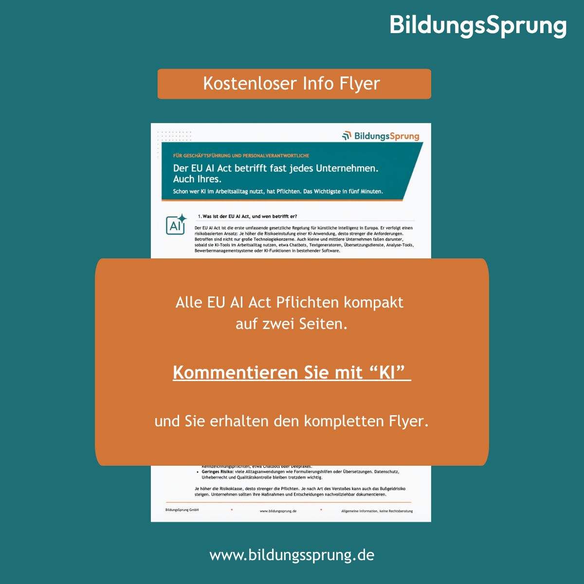 Bild zum LinkedIn-Beitrag von BildungsSprung